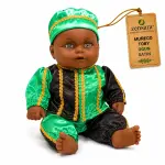 Muñeco Toby Ogún de Satín Verde y Negro | Zensara Metepec