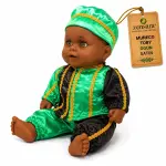 Muñeco Toby Ogún de Satín Verde y Negro | Zensara Metepec