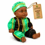 Muñeco Toby Ogún de Satín Verde y Negro | Zensara Metepec