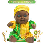 MUÑECO TOBY ORISHA ORULA DE SATÍN EN ZENSARA