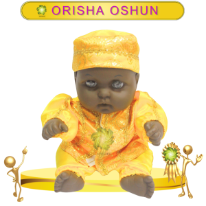 MUÑECO TOBY ORISHA OSHUN DE GALA EN ZENSARA