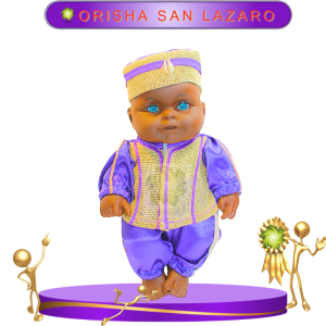 MUÑECO TOBY ORISHA SAN LAZARO DE SATÍN EN ZENSARA