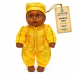 Muñeco Toby Oshún de Gala Amarillo y Dorado | Zensara Metepec