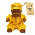 Muñeco Toby Oshún de Gala Amarillo y Dorado | Zensara Metepec