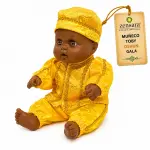 Muñeco Toby Oshún de Gala Amarillo y Dorado | Zensara Metepec