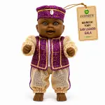 Muñeco Toby San Lázaro de Gala Morado y Blanco | Zensara Metepec