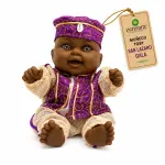 Muñeco Toby San Lázaro de Gala Morado y Blanco | Zensara Metepec