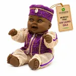 Muñeco Toby San Lázaro de Gala Morado y Blanco | Zensara Metepec