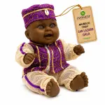 Muñeco Toby San Lázaro de Gala Morado y Blanco | Zensara Metepec