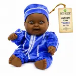 Muñeco Toby Yemayá de Satín Azul y Blanco | Zensara Metepec