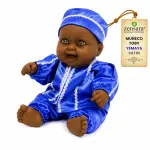 Muñeco Toby Yemayá de Satín Azul y Blanco | Zensara Metepec