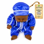 Muñeco Toby Yemayá de Satín Azul y Blanco | Zensara Metepec