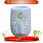 OTA ORISHA ELEGGUA CON NARIZ Y CUENCAS DE ORULA EN ZENSARA