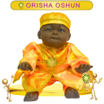 MUÑECO GATEADOR ORISHA OSHUN DE SATÍN EN ZENSARA
