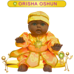MUÑECO GATEADOR ORISHA OSHUN DE GALA EN ZENSARA