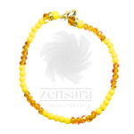 PULSERA ORISHA OSHUN BROCHE DORADO