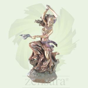 FIGURA ORISHA OYA CON MACHETE BRONCE EN ZENSARA