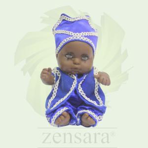 MUÑECO MINI DE YEMAYA CON ROPA DE ORISHA