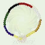 PULSERA ORISHA 7 POTENCIA BOTÓN BLANCO DE 1 HILO EN ZENSARA