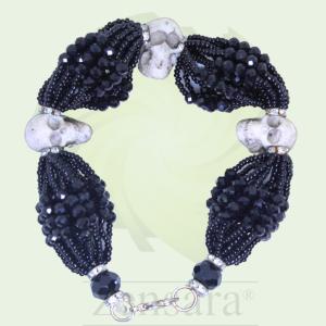 PULSERA ORISHA ORI CON 3 GRANEOS DE 18 HILOS EN ZENSARA