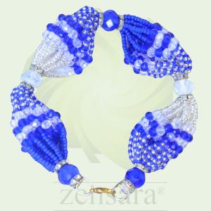 PULSERA ORISHA YEMAYA SANTO DE 18 HILOS EN ZENSARA