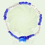 PULSERA ORISHA YEMAYA BOTON AZUL DE 1 HILO EN ZENSARA