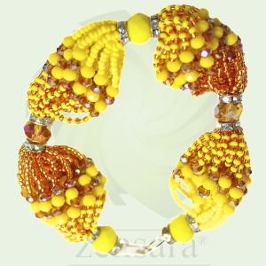 PULSERA ORISHA OSHUN SANTO DE 18 HILOS EN ZENSARA