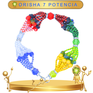 PULSERA ORISHA 7 POTENCIAS DE 10 HILOS EN ZENSARA