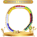 PULSERA ORISHA 7 POTENCIA DE 2 HILOS EN LAMINADO DE ORO EN ZENSARA