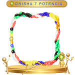 PULSERA ORISHA 7 POTENCIAS TRENZADA EN ZENSARA
