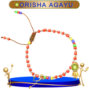 PULSERA ORISHA AGAYU AJUSTABLE DE CHAQUIRON EN ZENSARA