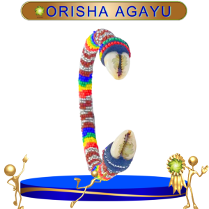 PULSERA ORISHA AGAYU DE TUBO CON CAURY EN ZENSARA