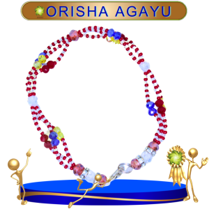 PULSERA ORISHA AGAYU DE 3 HILOS EN ZENSARA