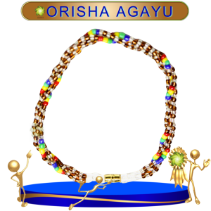 PULSERA ORISHA AGAYU TRENZADA EN ZENSARA