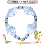 PULSERA ORISHA OBATALA DE 10 HILO EN ZENSARA