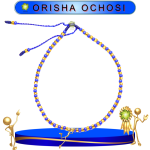 PULSERA ORISHA OCHOSI AJUSTABLE DE CHAQUIRA EN ZENSARA