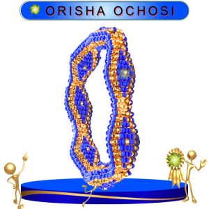 PULSERA EXCLUSIVA ORISHA OCHOSI PANZA DE VÍBORA EN ZENSARA