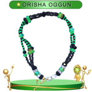 PULSERA ORISHA OGGUN DE 3 HILOS EN ZENSARA