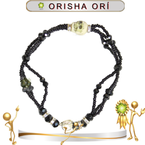 PULSERA ORISHA ORI CON 1 CRÁNEO DE 3 HILOS EN ZENSARA