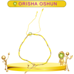 PULSERA ORISHA OSHUN AJUSTABLE DE CHAQUIRA EN ZENSARA