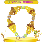 PULSERA ORISHA OSHUN DE 10 HILOS EN ZENSARA