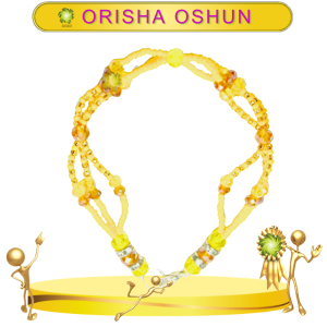 PULSERA ORISHA OSHUN DE 3 HILOS EN ZENSARA
