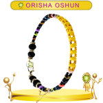 PULSERA ORISHA OSHUN ARROZ CON CAMINO DE MUERTO EN ZENSARA