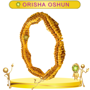 PULSERA EXCLUSIVA OSHUN DE PANZA DE VIBORA EN ZENSARA