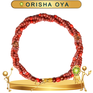 PULSERA ORISHA OYA TRENZADA DE 3 HILOS EN ZENSARA