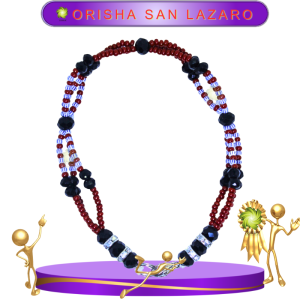 PULSERA ORISHA SAN LAZARO DE 3 HILOS EN ZENSARA