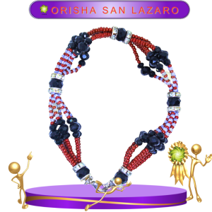 PULSERA ORISHA SAN LÁZARO DE 6 HILOS EN ZENSARA