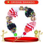 PULSERA ORISHA SHANGO DE 18 HILOS CON CAMANO DE MUERTO EN ZENSARA