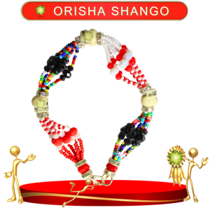 PULSERA ORISHA SHANGO DE 6 HILOS CON CAMINO DE MUERTO EN ZENSRARA