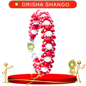 PULSERA ORISHA SHANGO DE TAPETE EN ZENSARA